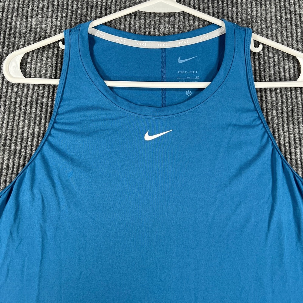 Nike One Tank Top Shirt Womens Blue XL Extra Large Dri Fit Training Workout New